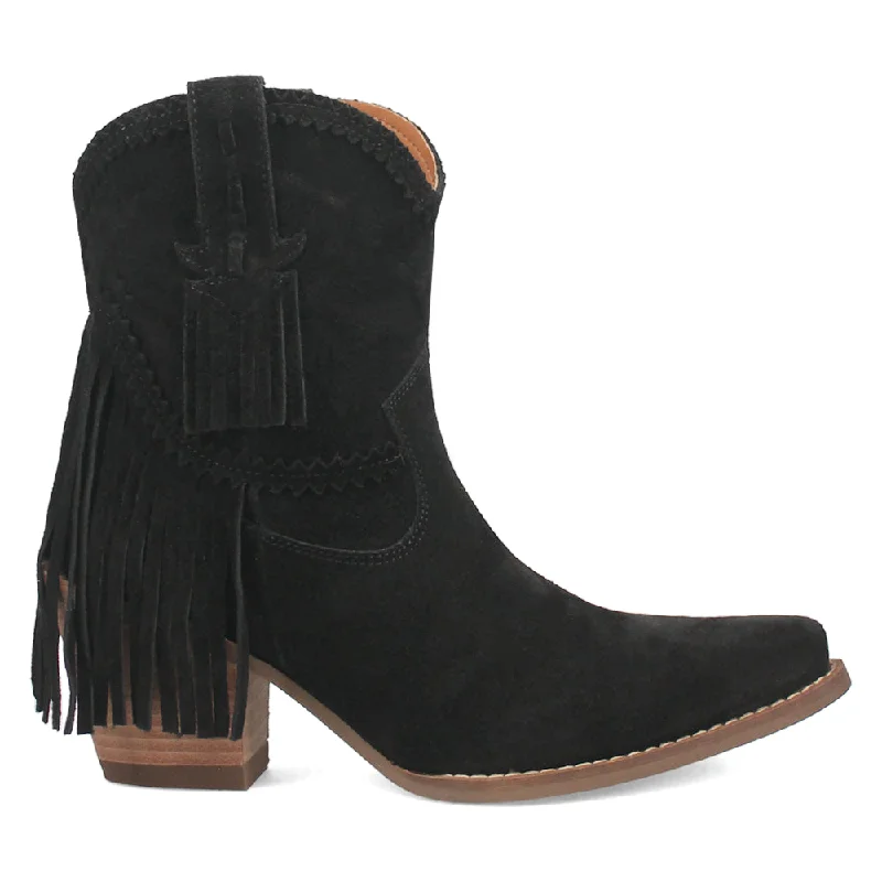 Fandango Fringe Snip Toe Cowboy Booties