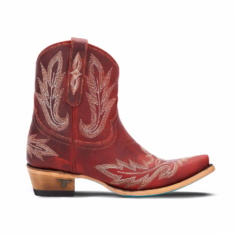 Lexington Embroidered Snip Toe Cowboy Booties