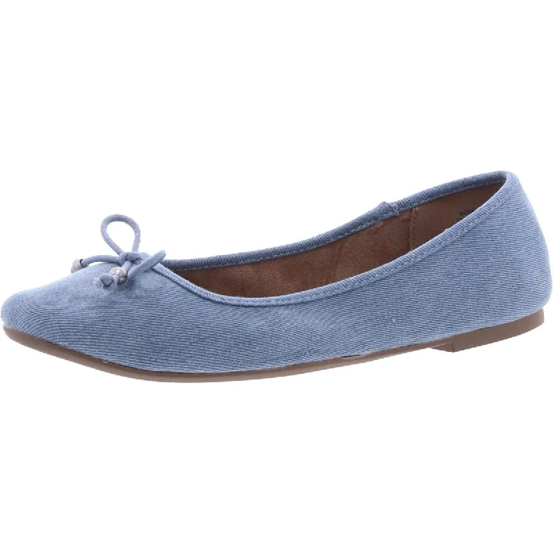 Style & Co. Womens Bow Slip On Ballet Flats