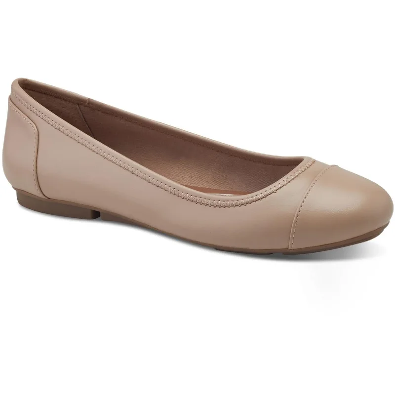 Style & Co. Womens Trishhp Faux Leather Slip On Ballet Flats